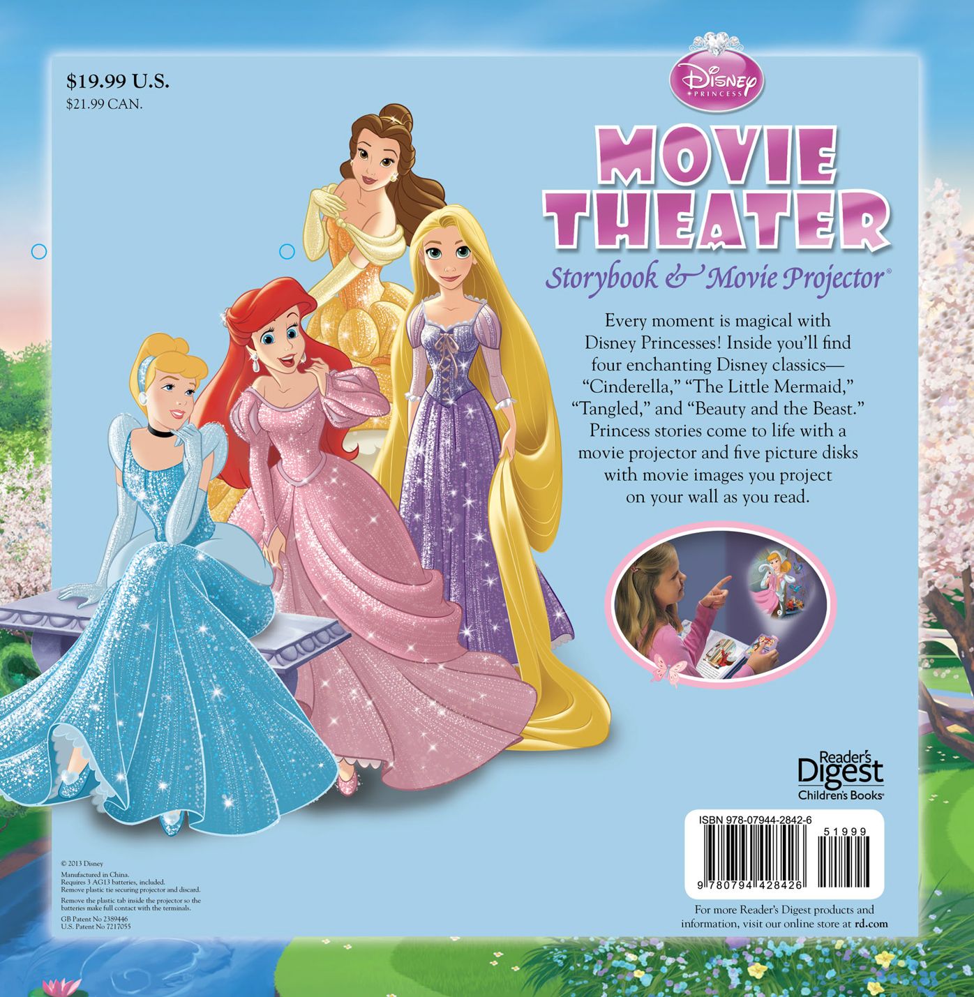 Disney Princess Movie Theater: Storybook & Movie Projector