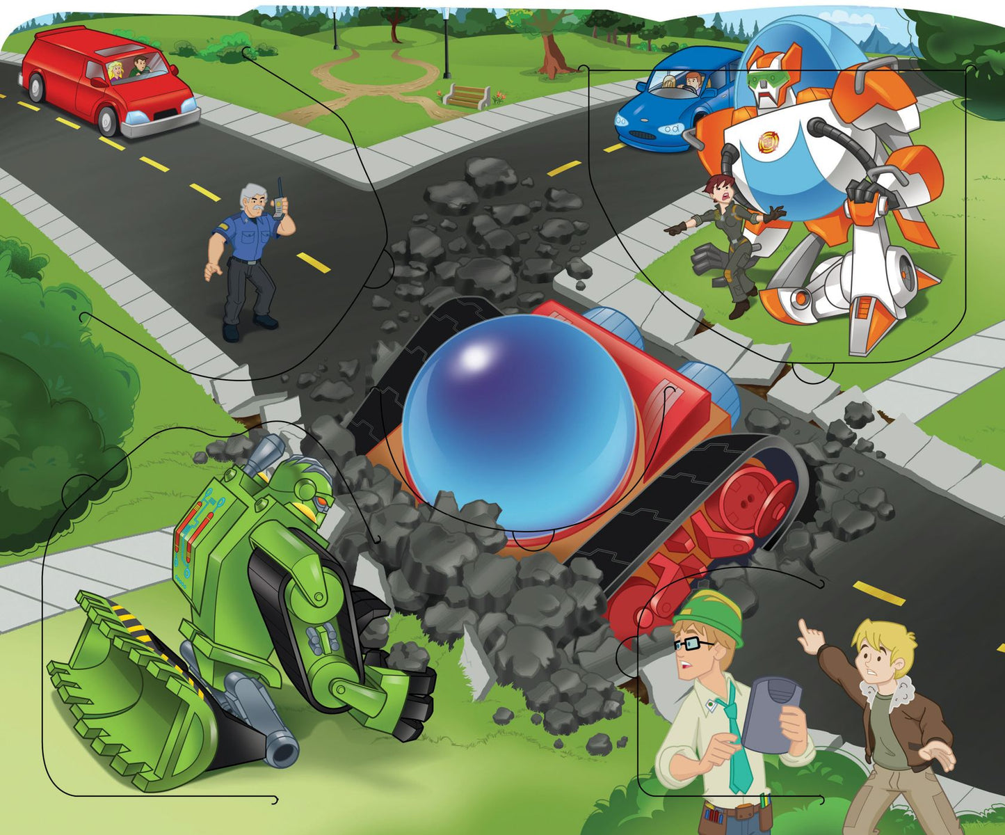 Transformers Rescue Bots Roll to the Rescue!: A Lift-the-Flap Book
