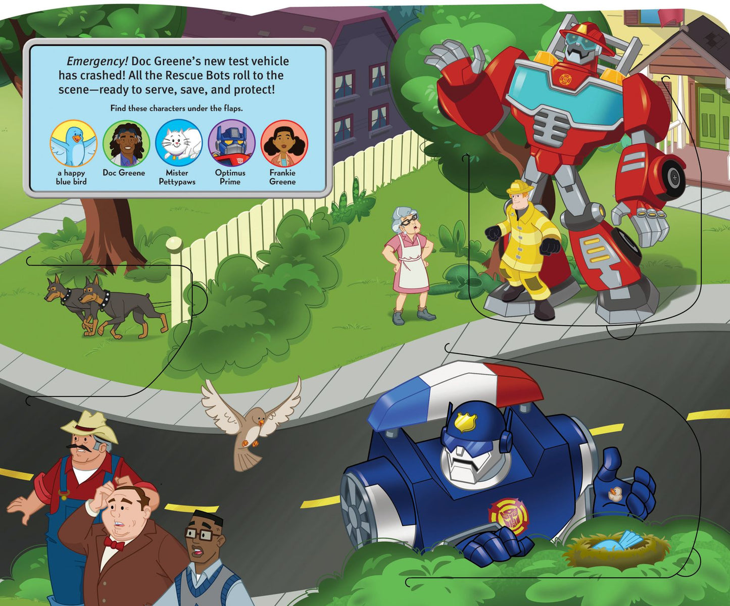 Transformers Rescue Bots Roll to the Rescue!: A Lift-the-Flap Book