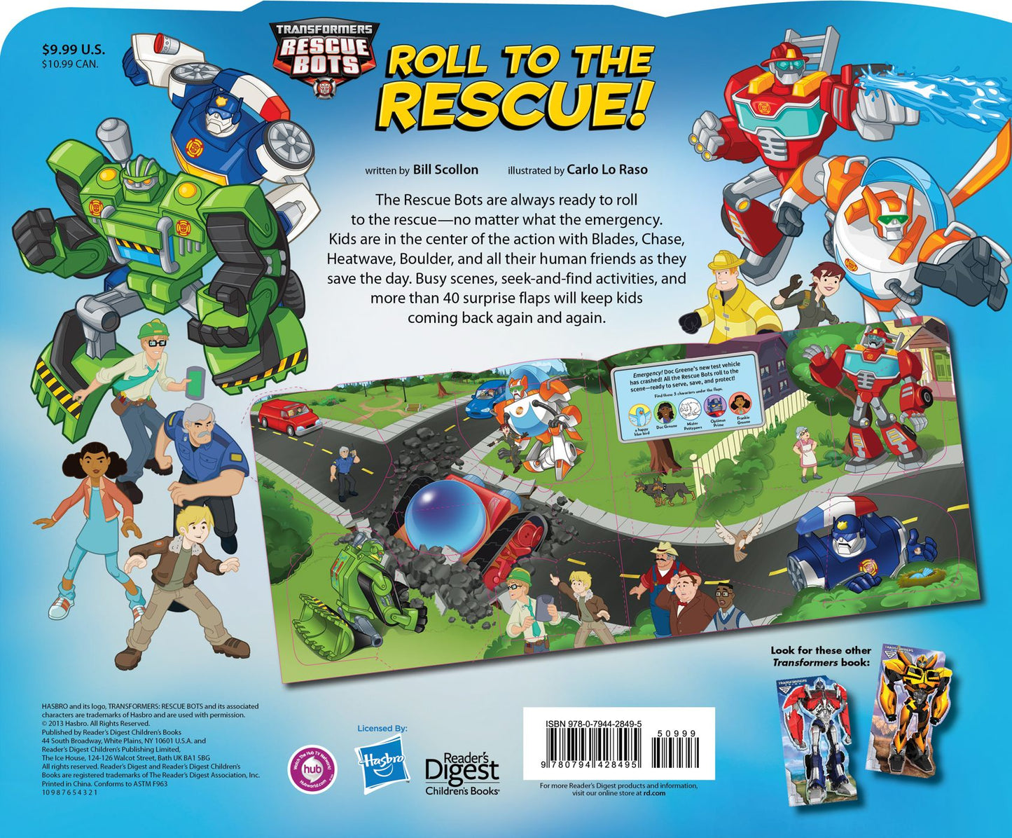 Transformers Rescue Bots Roll to the Rescue!: A Lift-the-Flap Book