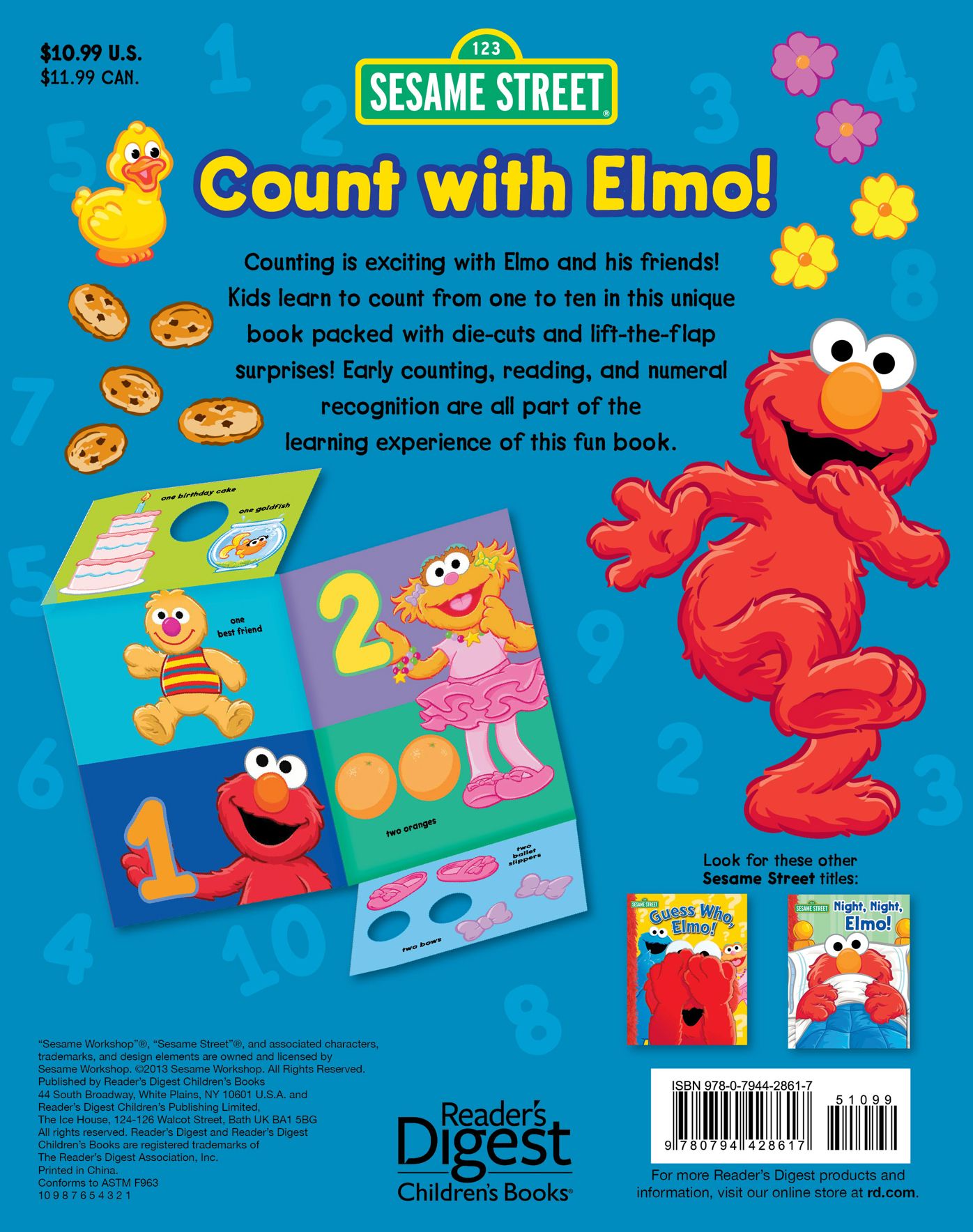 Sesame Street Count with Elmo!: A Look, Lift, & Learn Book