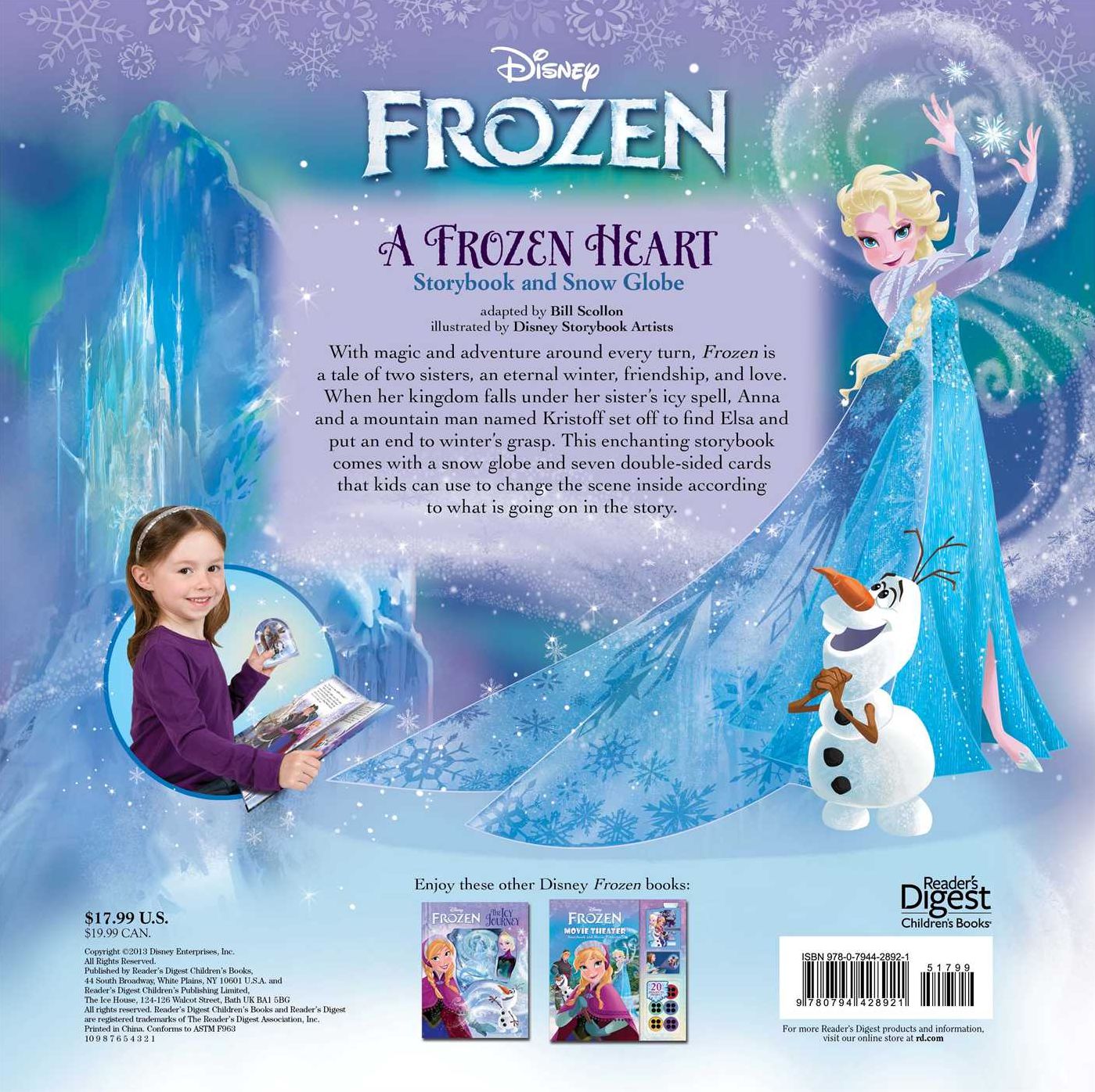 Disney Frozen A Frozen Heart: Storybook with Snowglobe