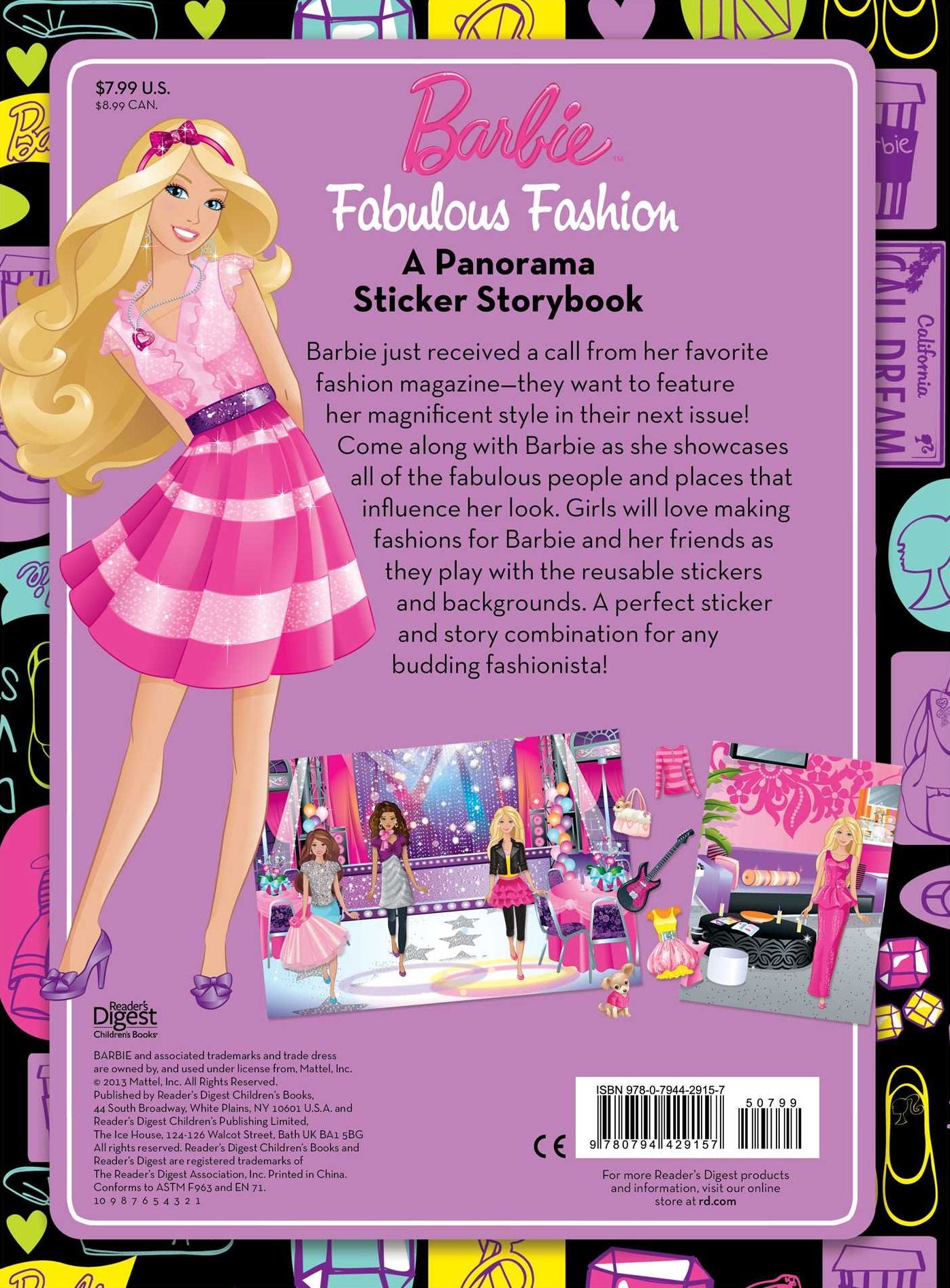 Barbie Project: Fashion: Panorama Sticker Storybook