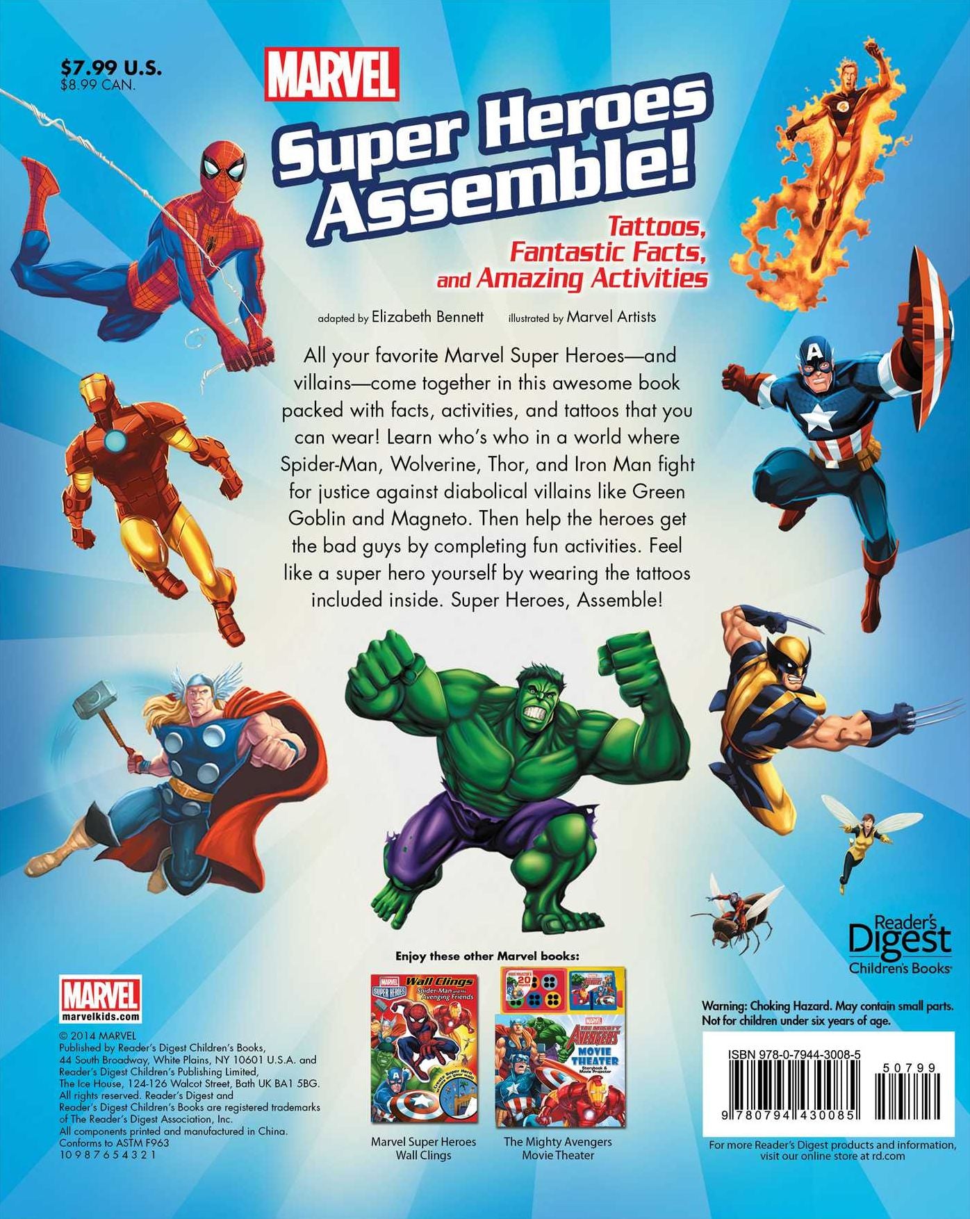 Marvel Super Heroes Assemble!: Tattoos, Fantastic Facts, and Amazing Activites