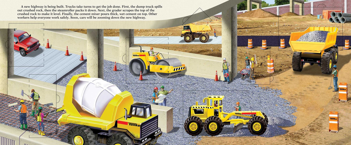 TONKA Busy Trucks: A Lift-the-Flap Book