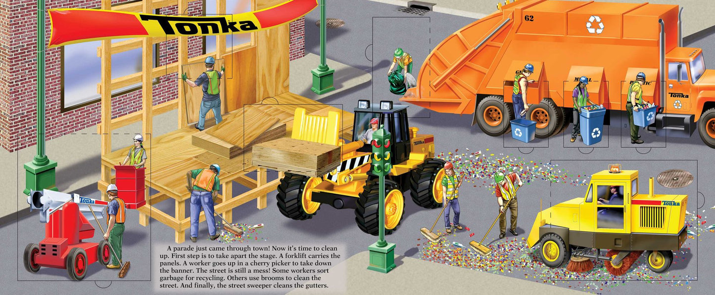 TONKA Busy Trucks: A Lift-the-Flap Book