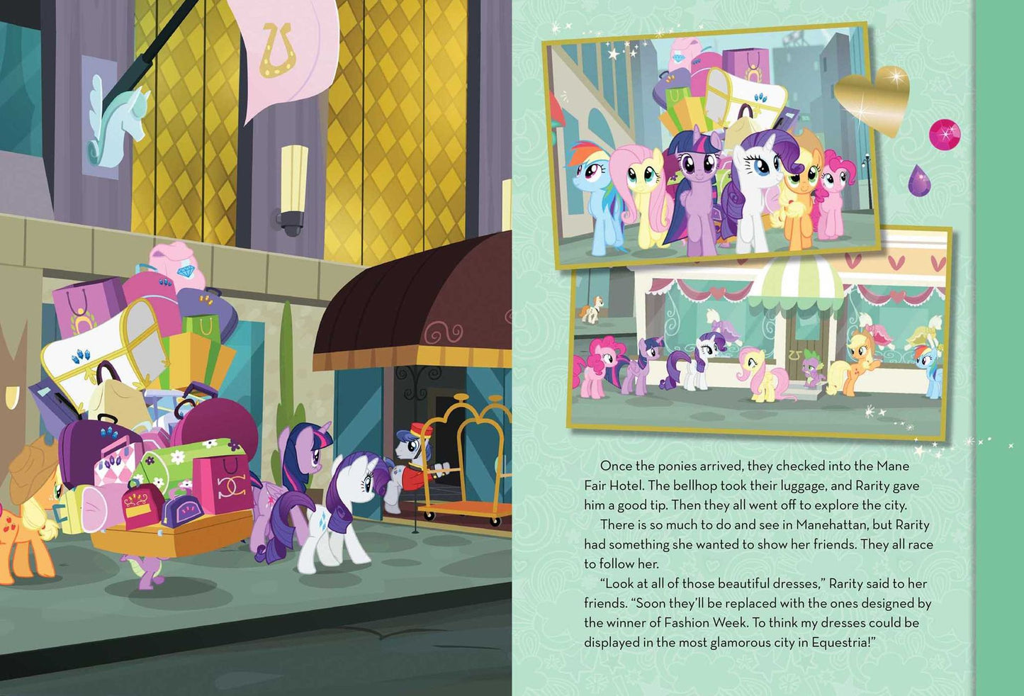 My Little Pony: Rarity's Fashion Show: A Panorama Sticker Storybook