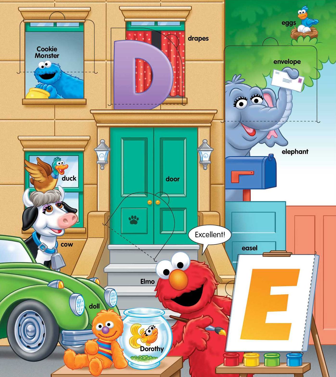 Sesame Street Elmo's ABC: Lift-the-Flap