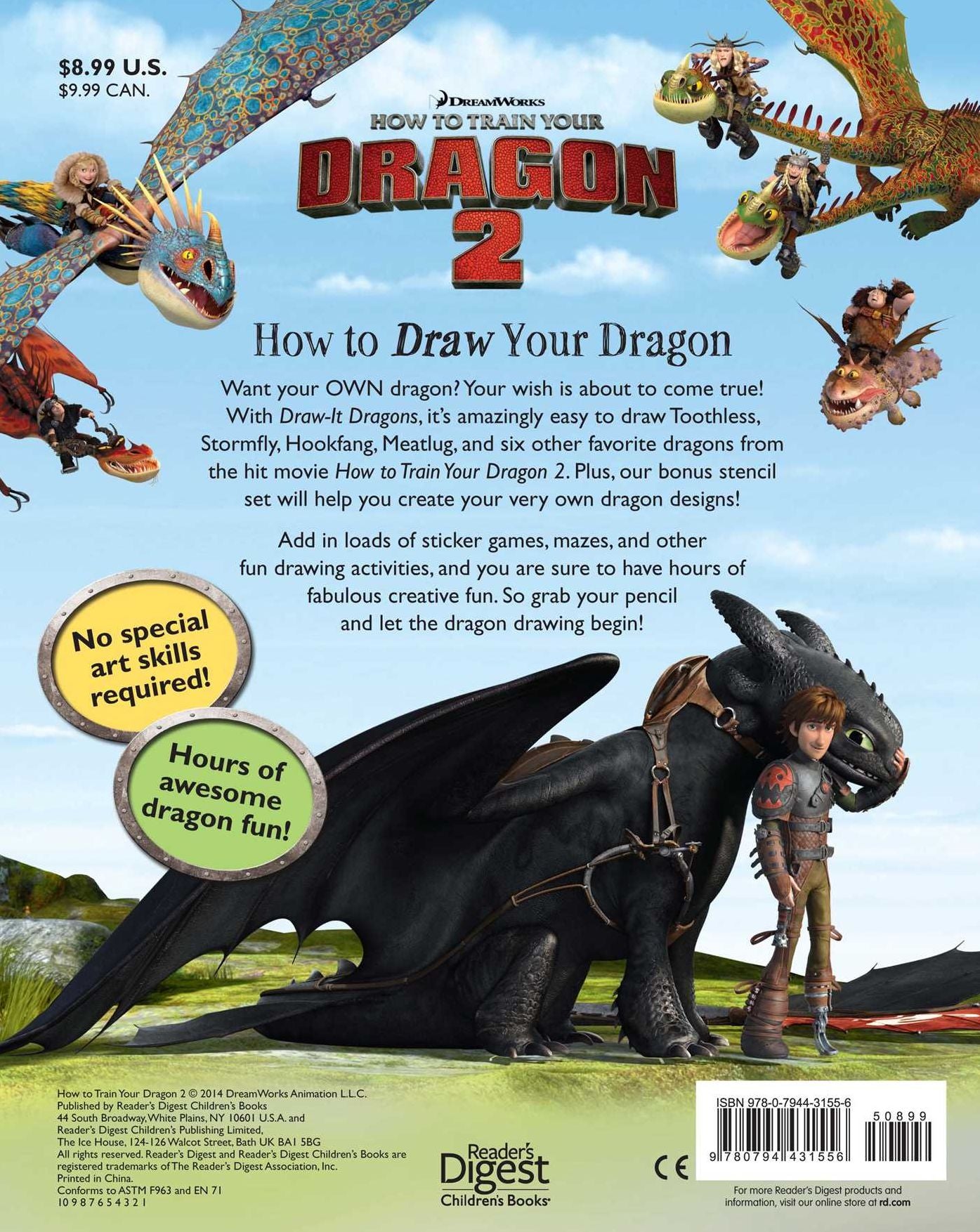 DreamWorks How to Train Your Dragon 2: Draw-It Dragons