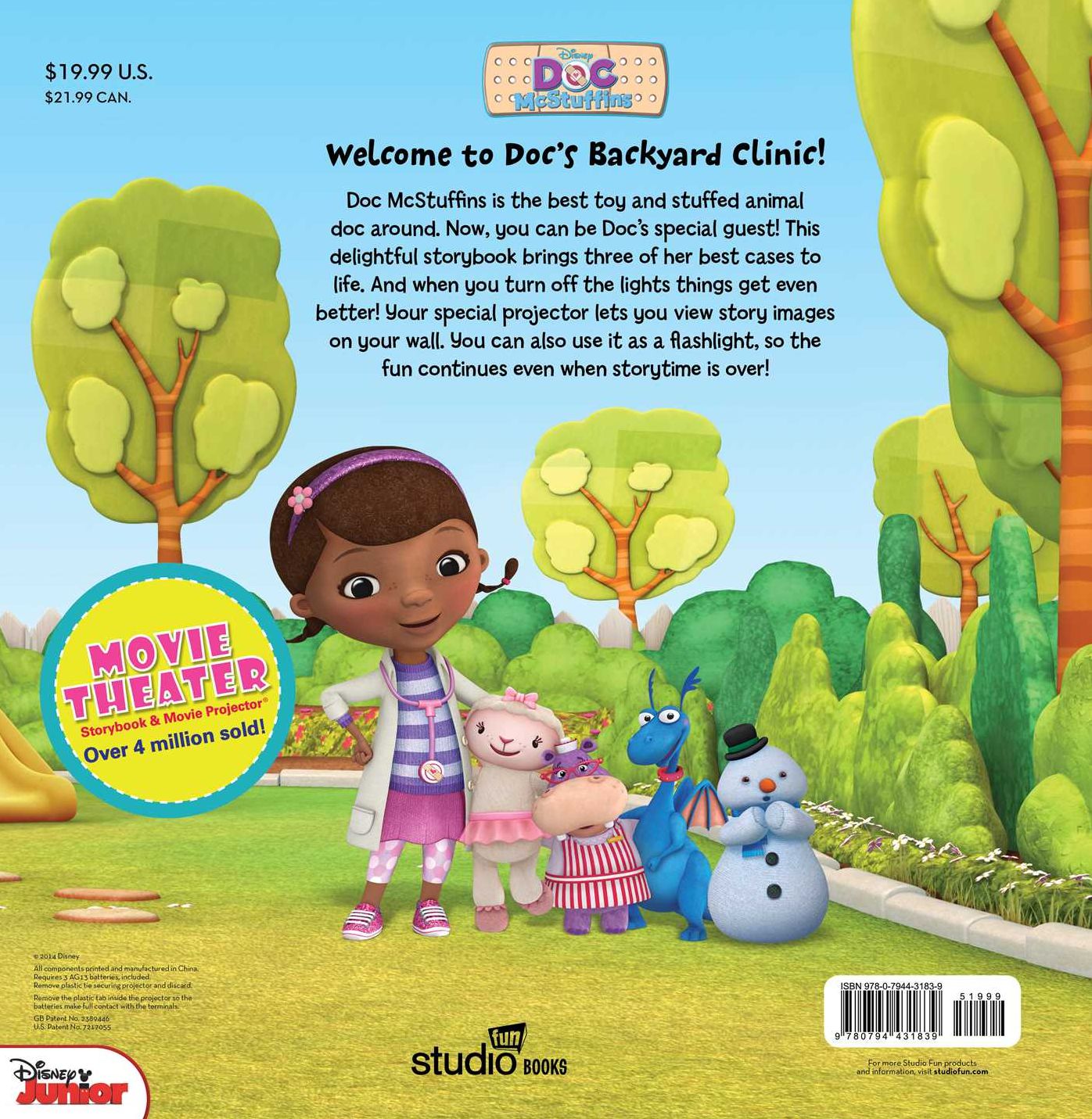 Disney Doc McStuffins Movie Theater Storybook & Movie Projector