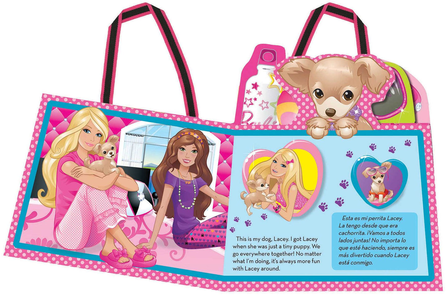 Barbie Loves Lacey/Adora a Lacey: An English/Spanish Book