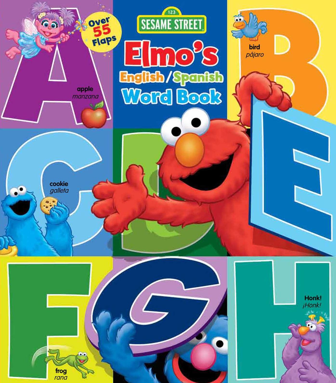 Sesame Street: Elmo's Word Book: An English/Spanish Flap Book