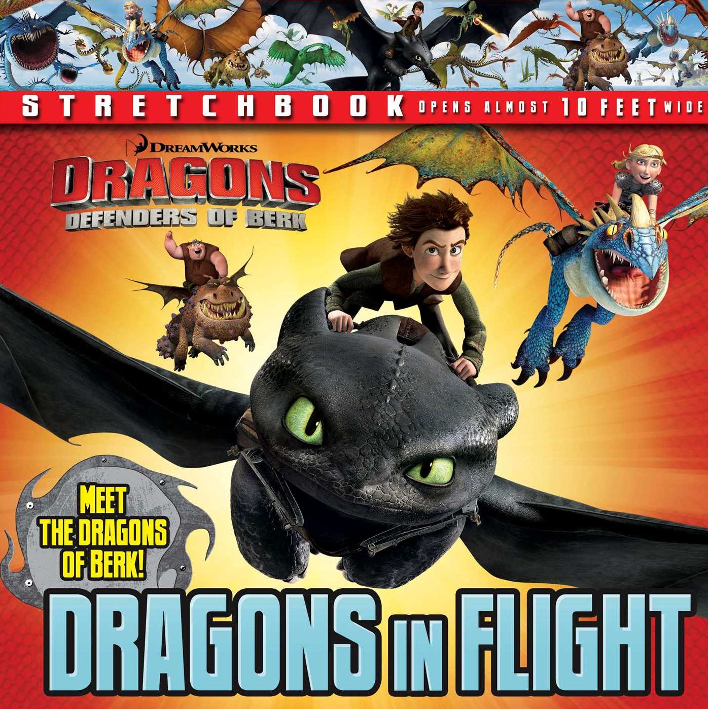 DreamWorks Defenders of Berk: Dragons in Flight Stretchbook