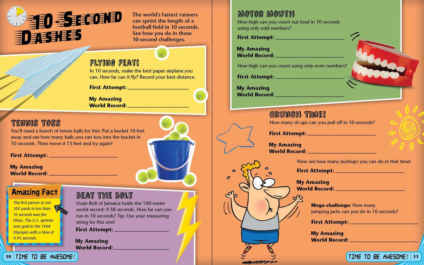 Amazing Me! For Boys: A Book of Your Own World Records