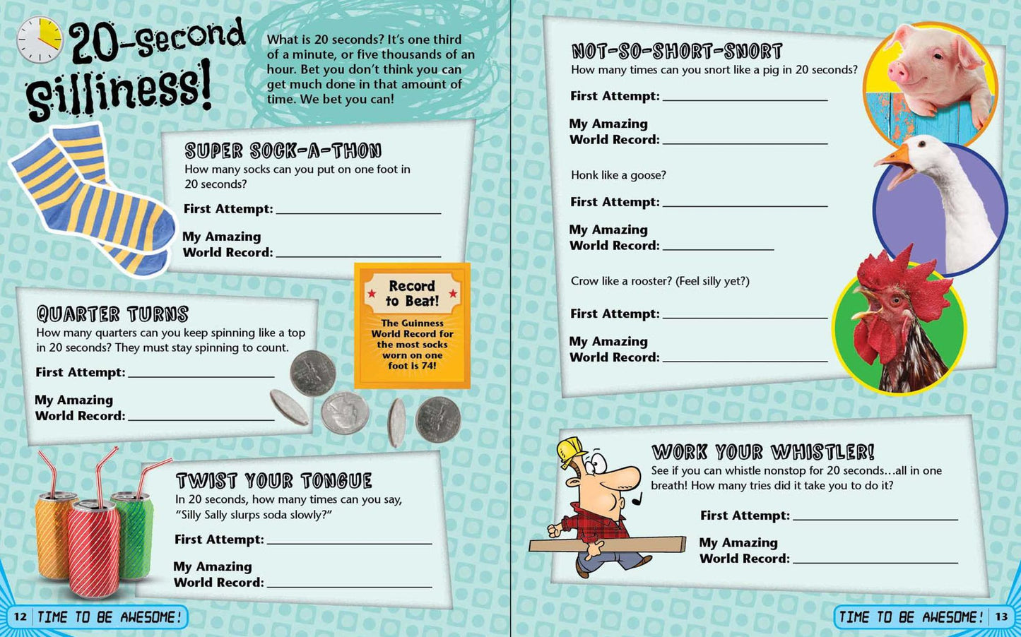 Amazing Me! For Boys: A Book of Your Own World Records