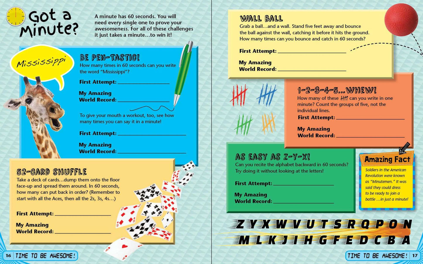 Amazing Me! For Boys: A Book of Your Own World Records