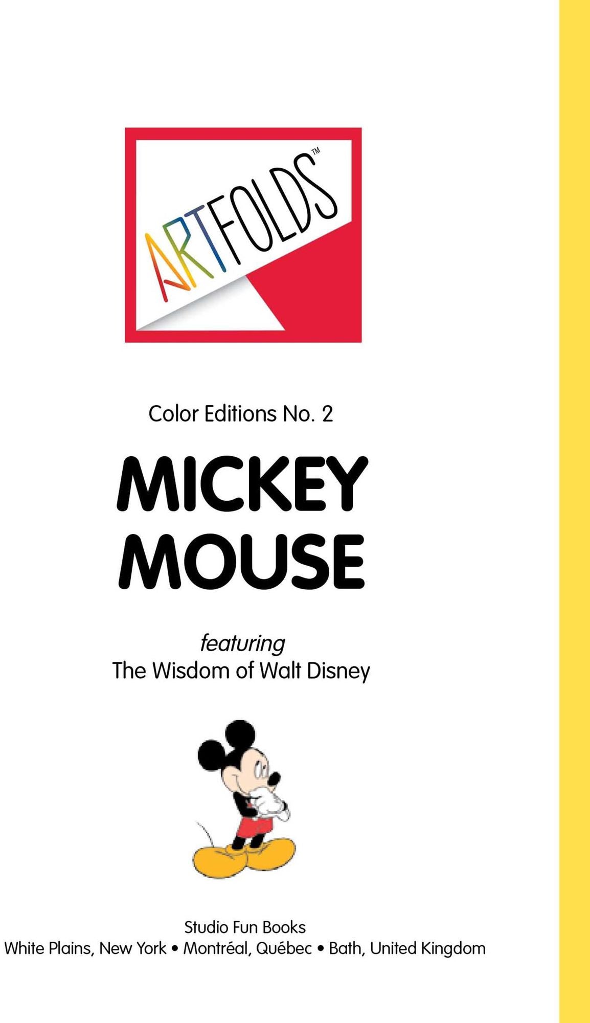 ArtFolds: Mickey Mouse