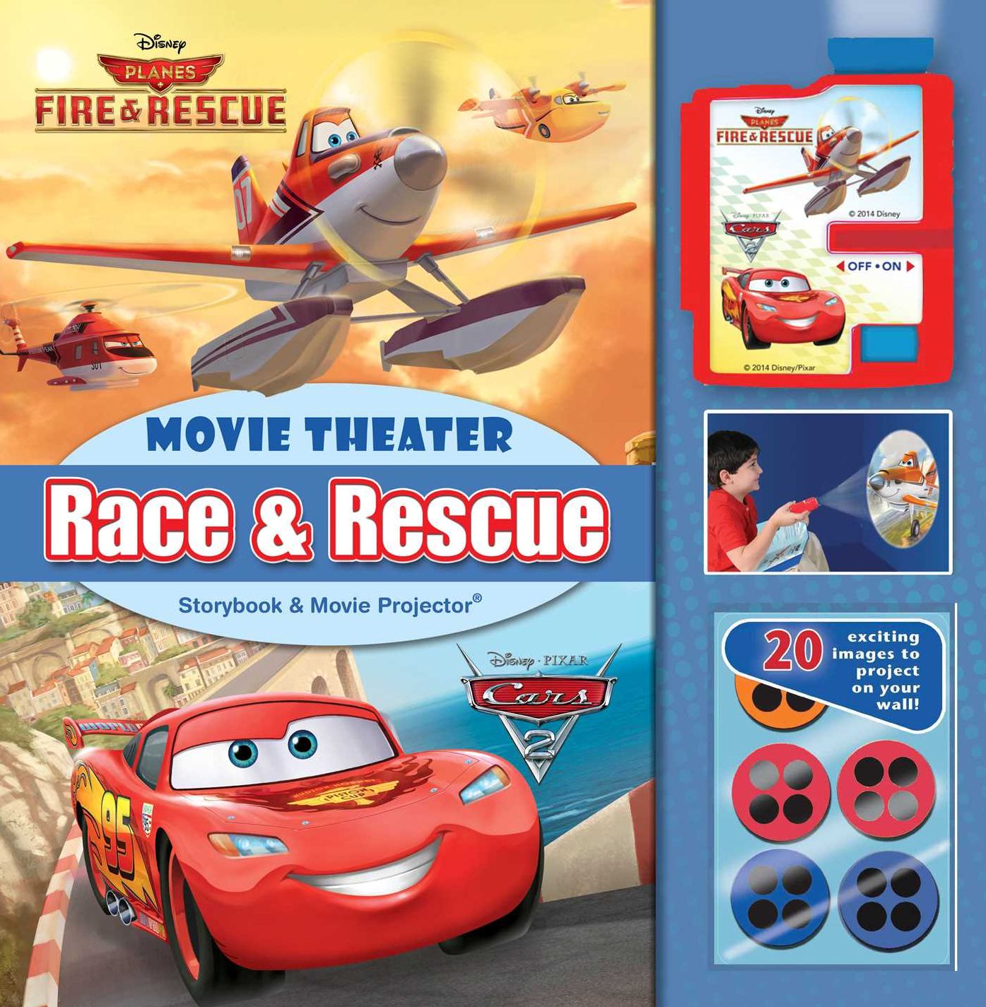 Disney Race & Rescue Movie Theater Storybook & Movie Projector