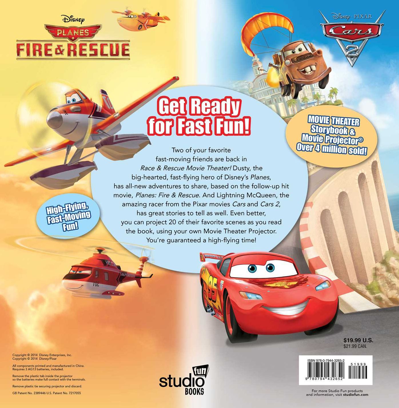 Disney Race & Rescue Movie Theater Storybook & Movie Projector