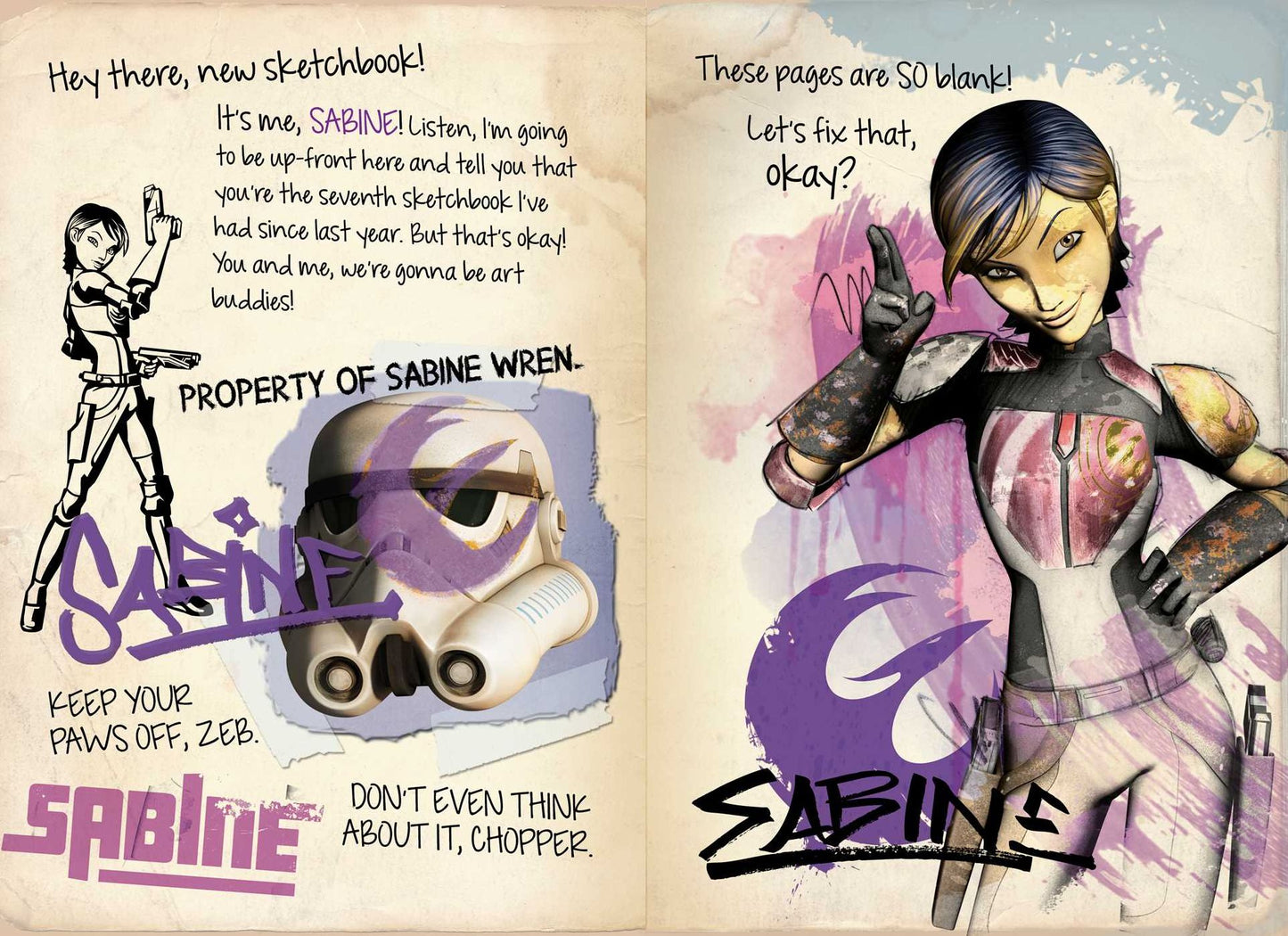 Star Wars Rebels: Sabine My Rebel Sketchbook