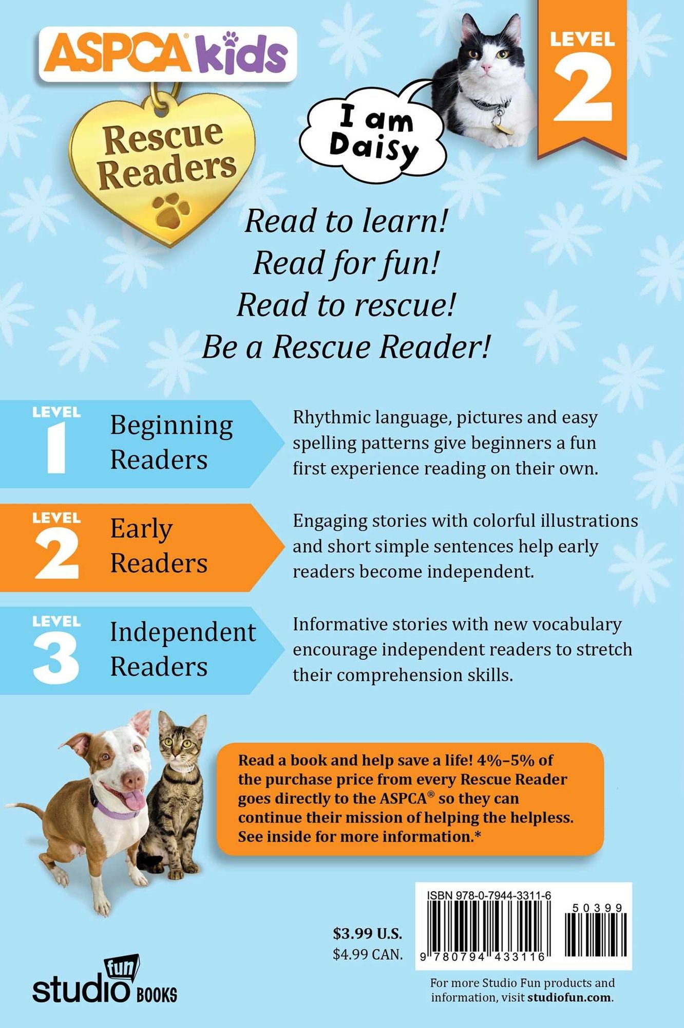 ASPCA Rescue Readers I Am Daisy: Level 2