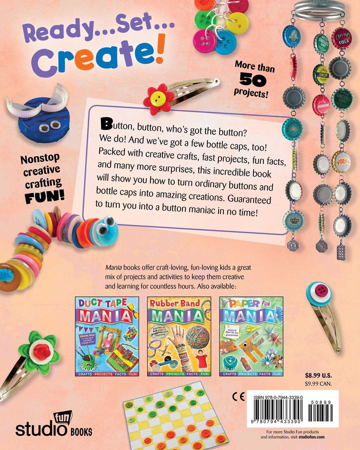 Button Mania: Buttons, Bottlecaps, and Beyond!