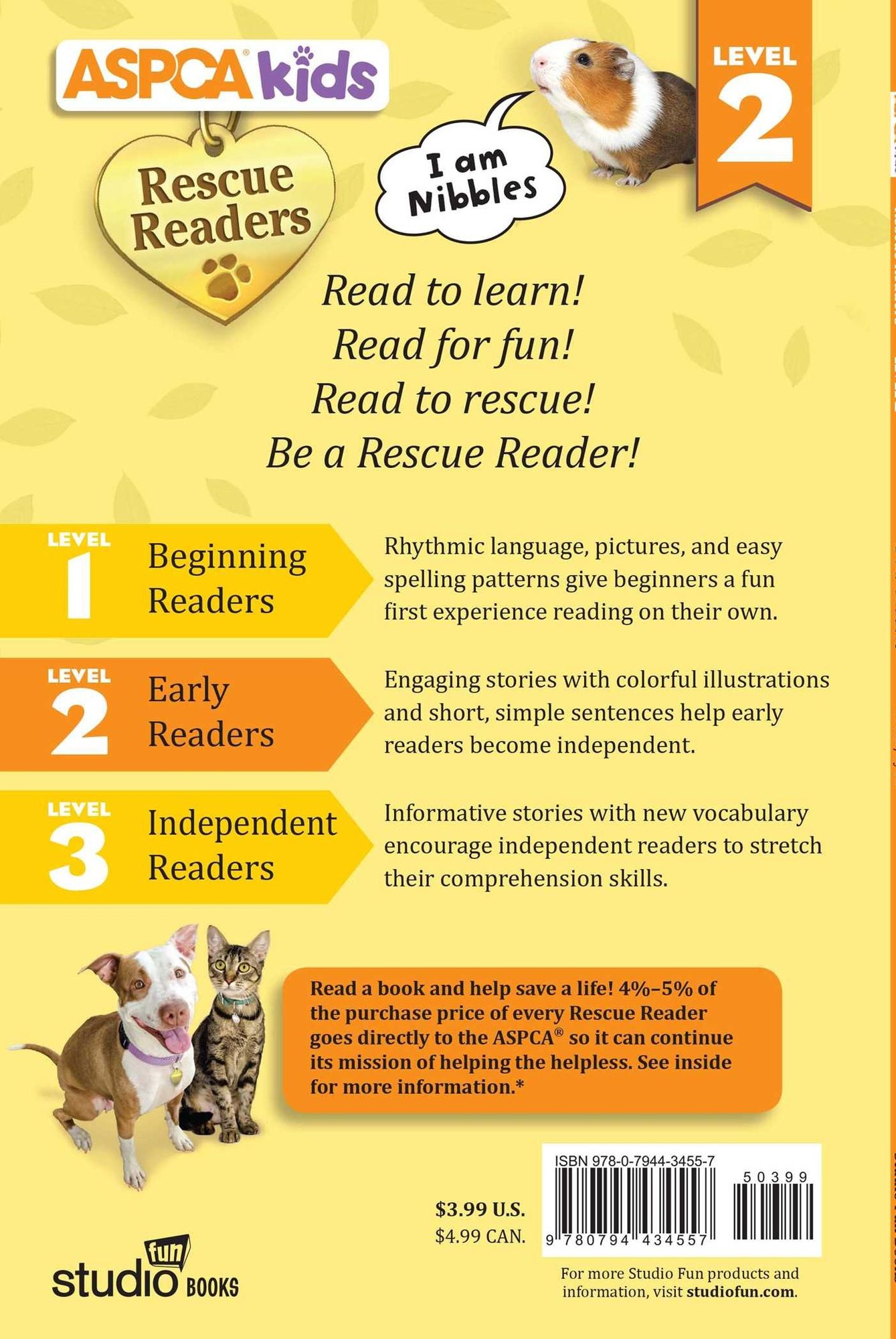 ASPCA Kids: Rescue Readers: I Am Nibbles: Level 2