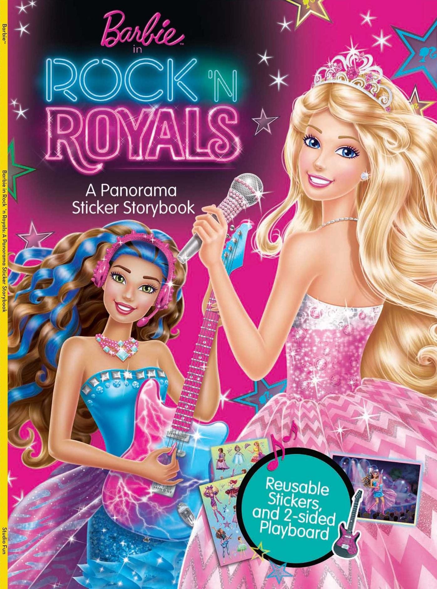 Barbie in Rock 'n Royals: A Panorama Sticker Storybook