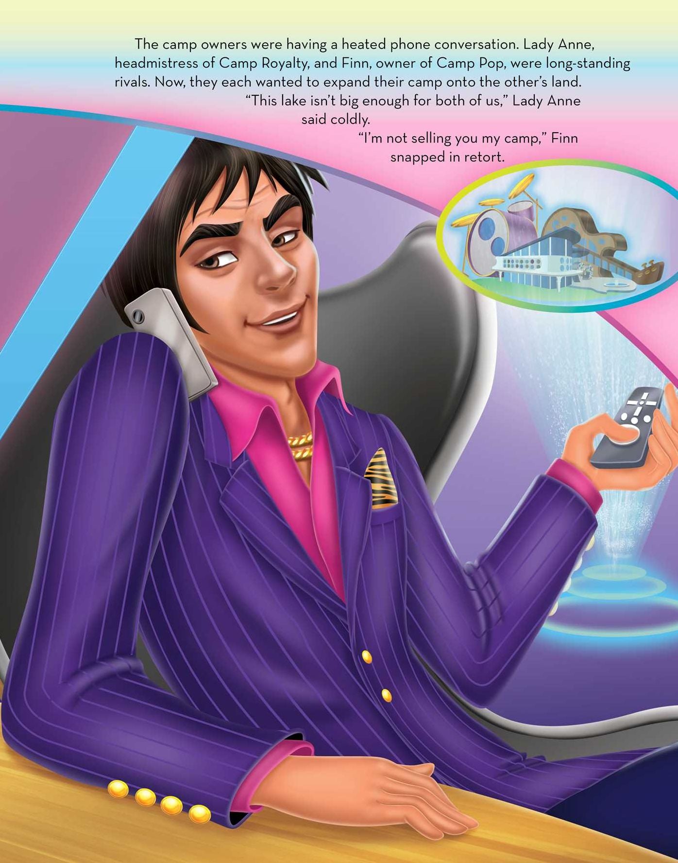 Barbie in Rock 'n Royals: A Panorama Sticker Storybook