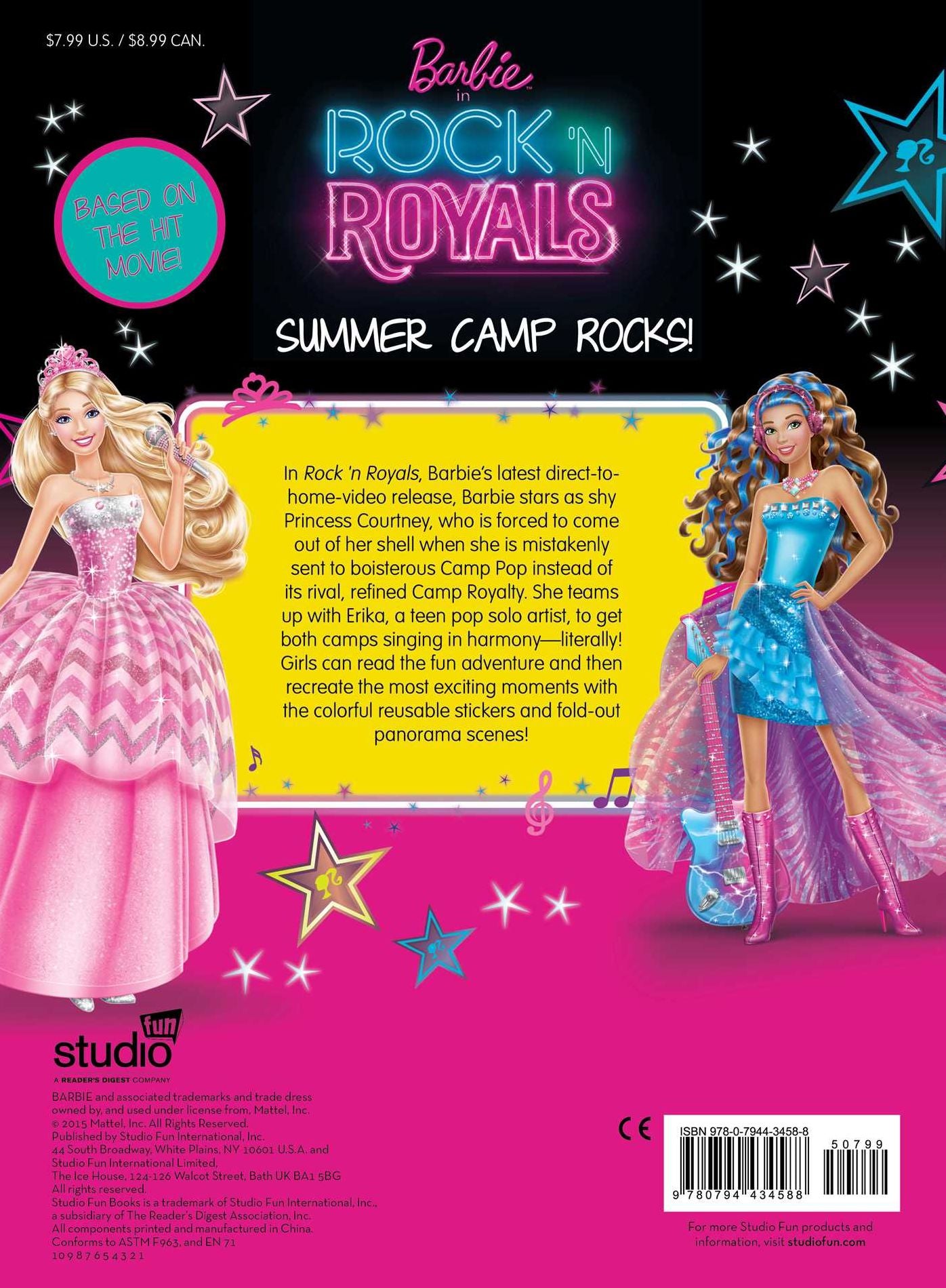 Barbie in Rock 'n Royals: A Panorama Sticker Storybook