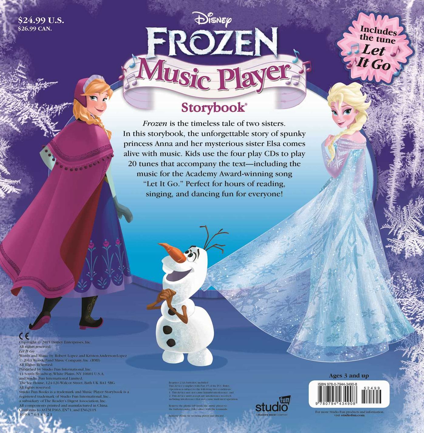 Disney Frozen Music Player Storybook