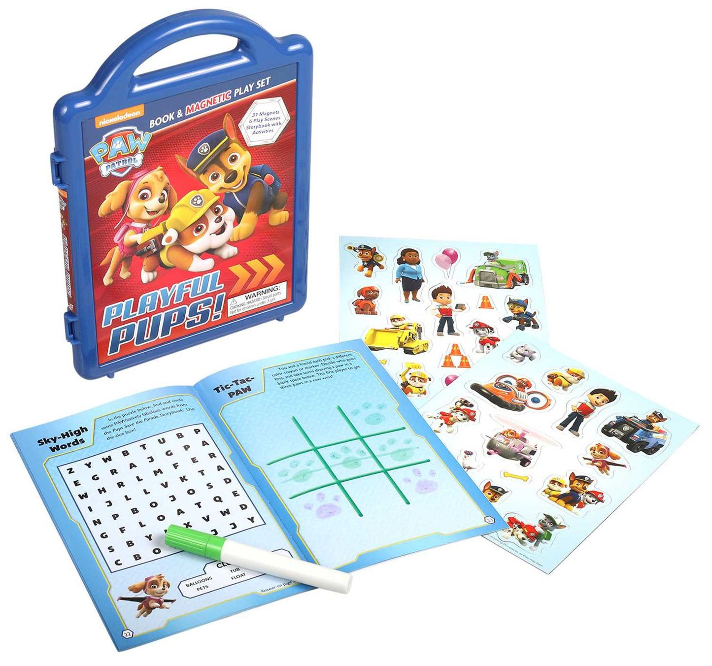 PAW Patrol: Playful Pups!: Book & Magnetic Playset
