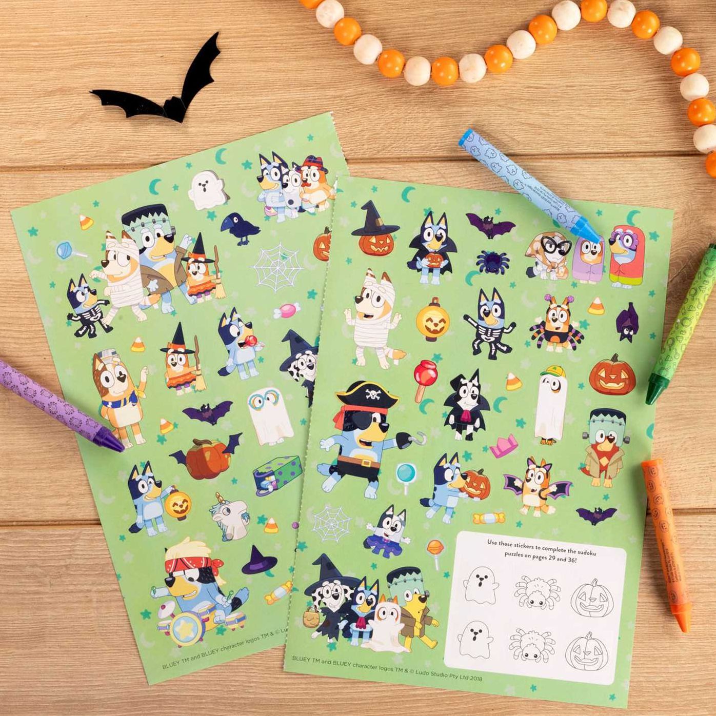 Bluey Colortivity: Happy Halloween!