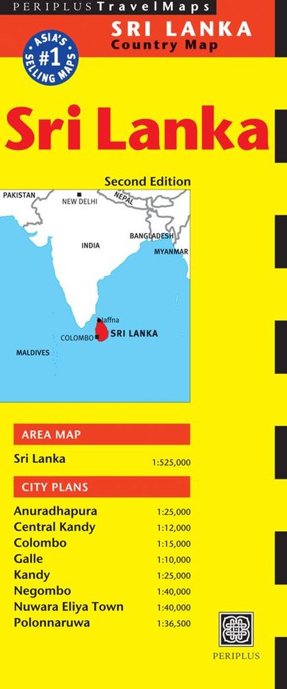 Sri Lanka Travel Map Second Edition