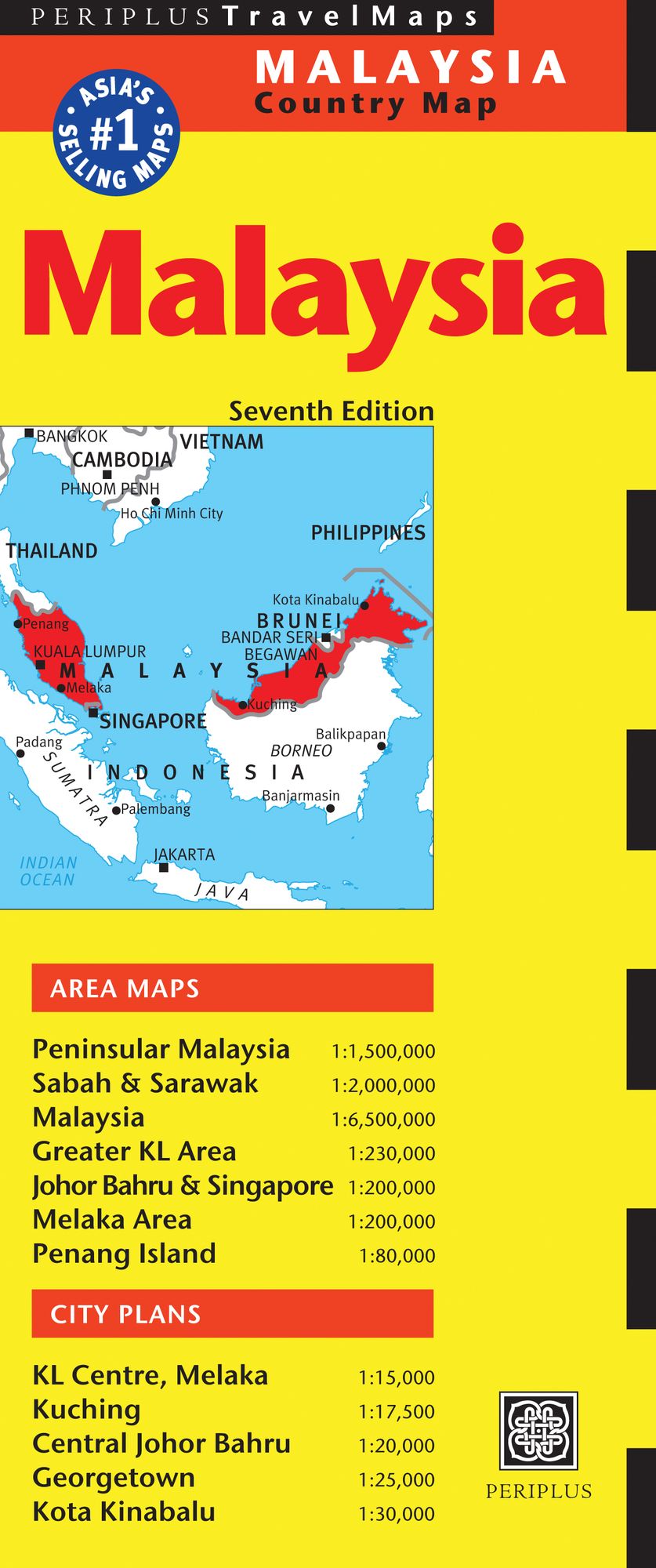 Malaysia Travel Map Seventh Edition