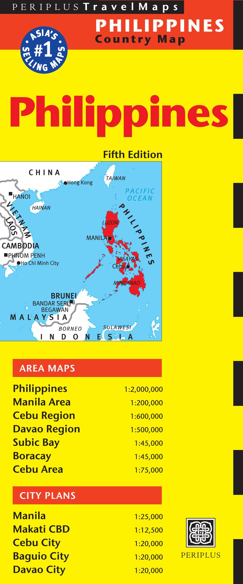 Philippines Travel Map Fifth Edition