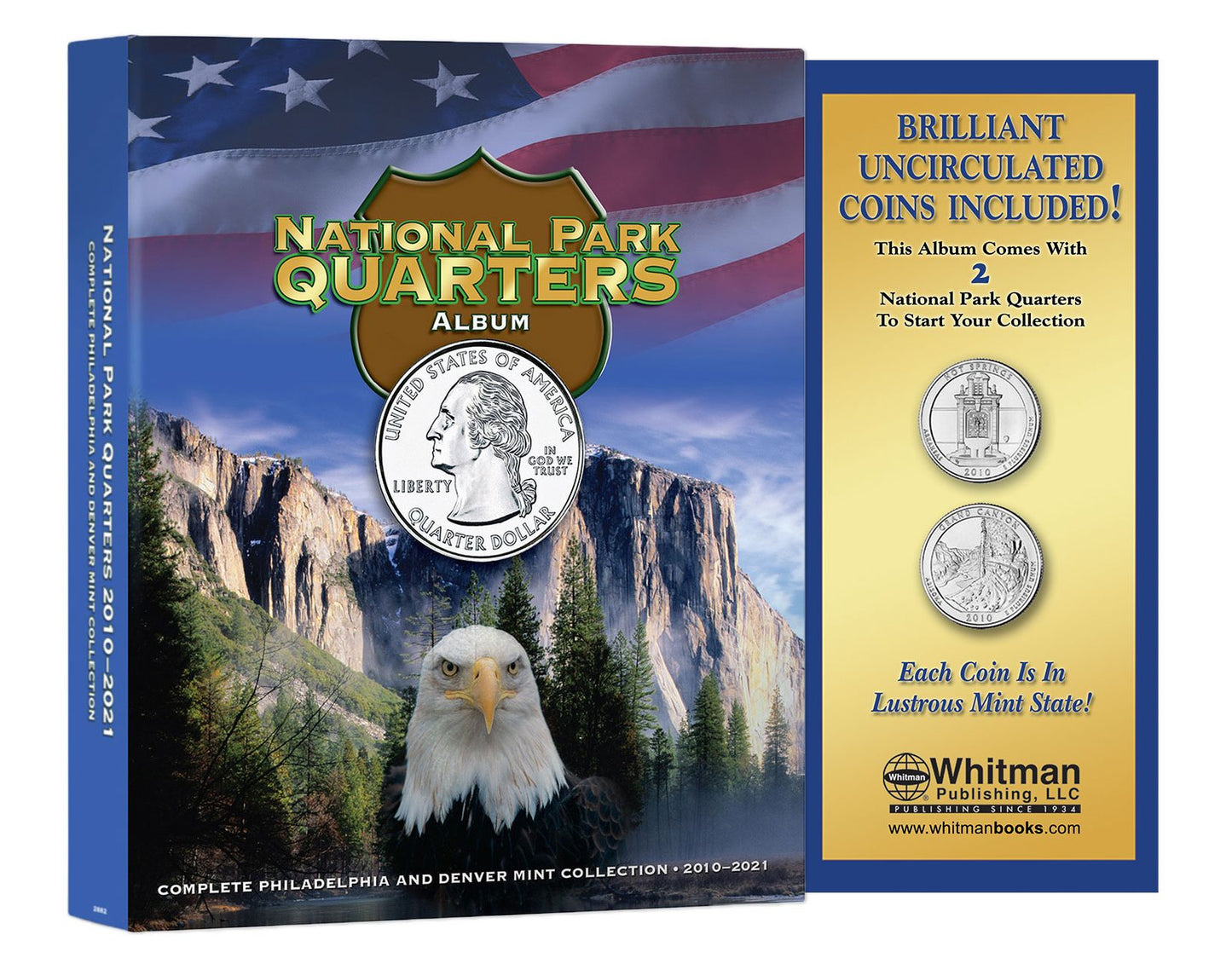 National Park Quarters Album with Coins
