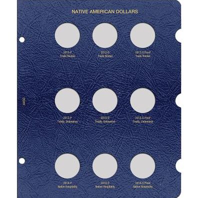 Native American Dollar Page, Dated 2012-2014