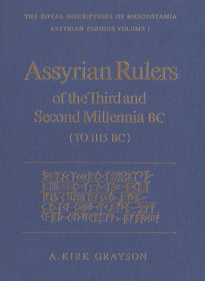 Assyrian Rulers 3Rd and 2Nd Millenium