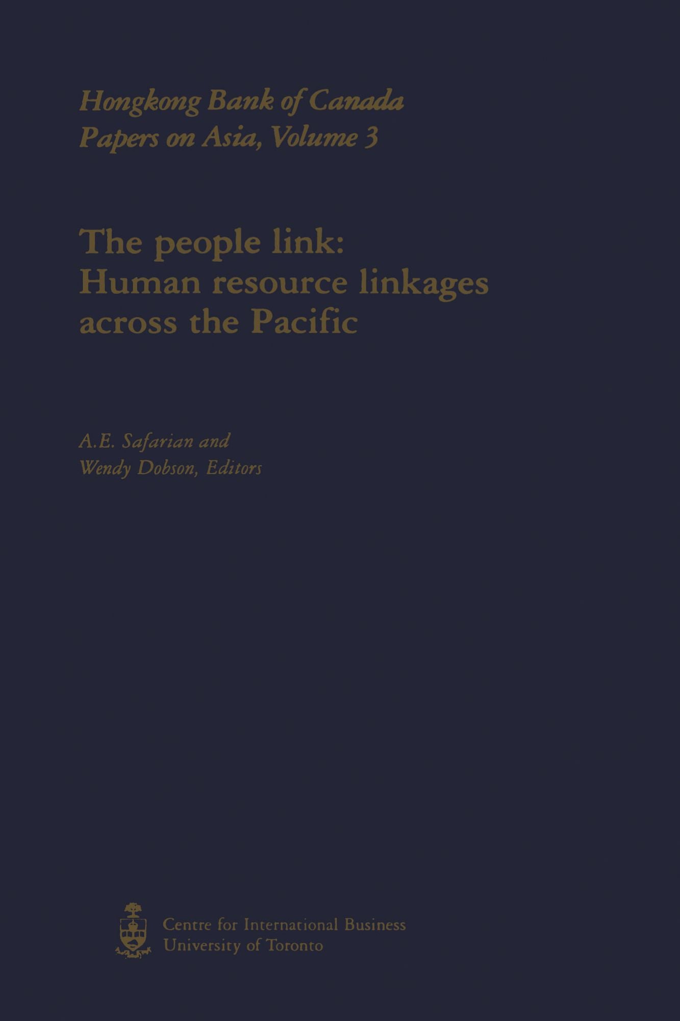 The People Link: Human Resource Linkages across the Pacific