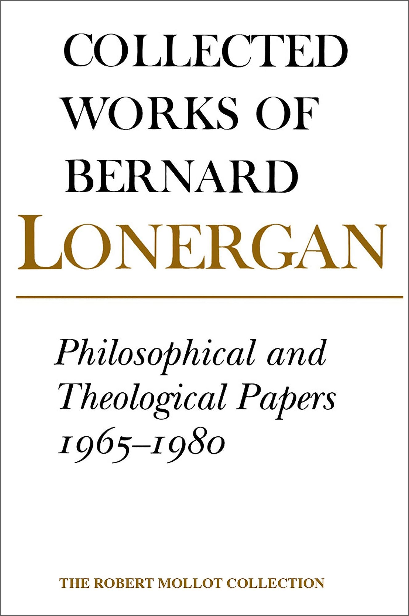Philosophical and Theological Papers 1965-1980