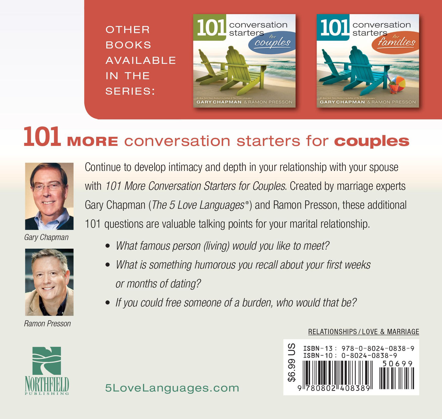 101 More Conversation Starters for Couples