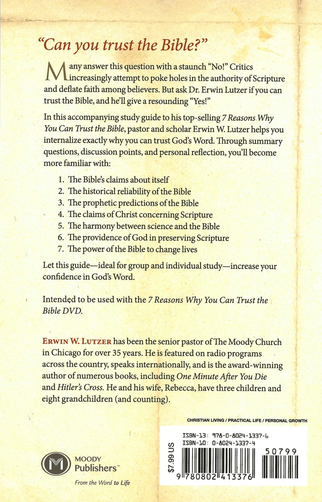 Seven Reasons Why You Can Trust the Bible Study Guide