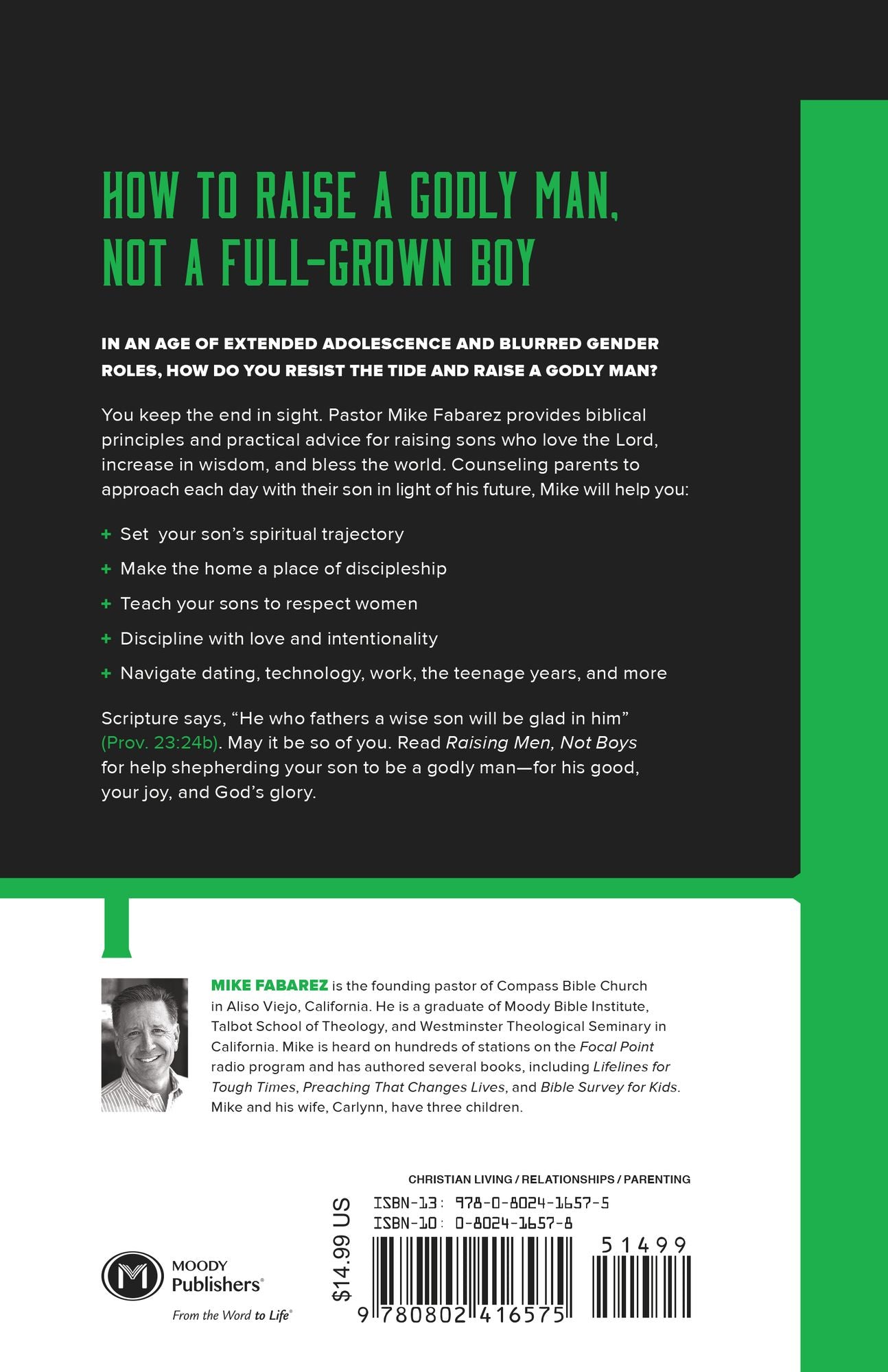 Raising Men, Not Boys: Shepherding Your Sons to be Men of God