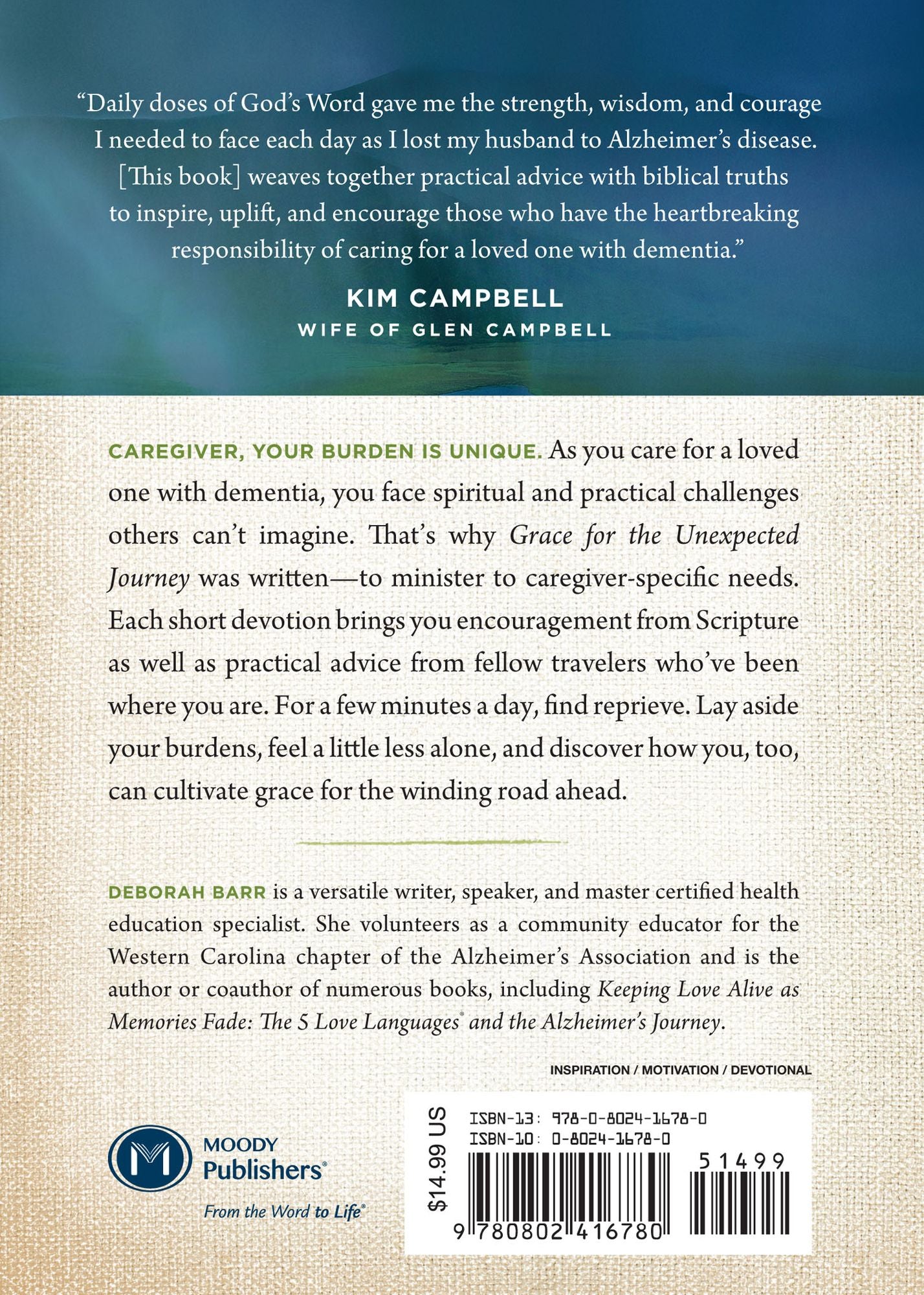 Grace for the Unexpected Journey: A 60-Day Devotional for Alzheimer's and Other Dementia Caregivers