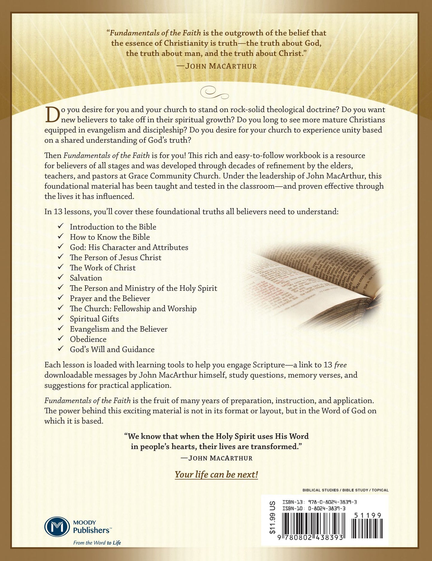 Fundamentals of the Faith: 13 Lessons to Grow in the Grace & Knowledge of Jesus Christ