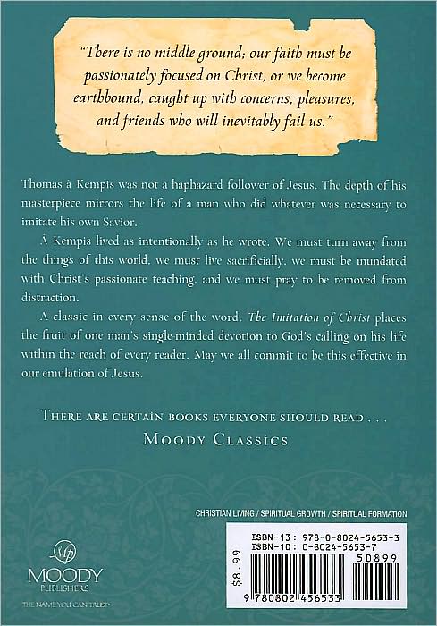Imitation of Christ [Moody Classics Series]