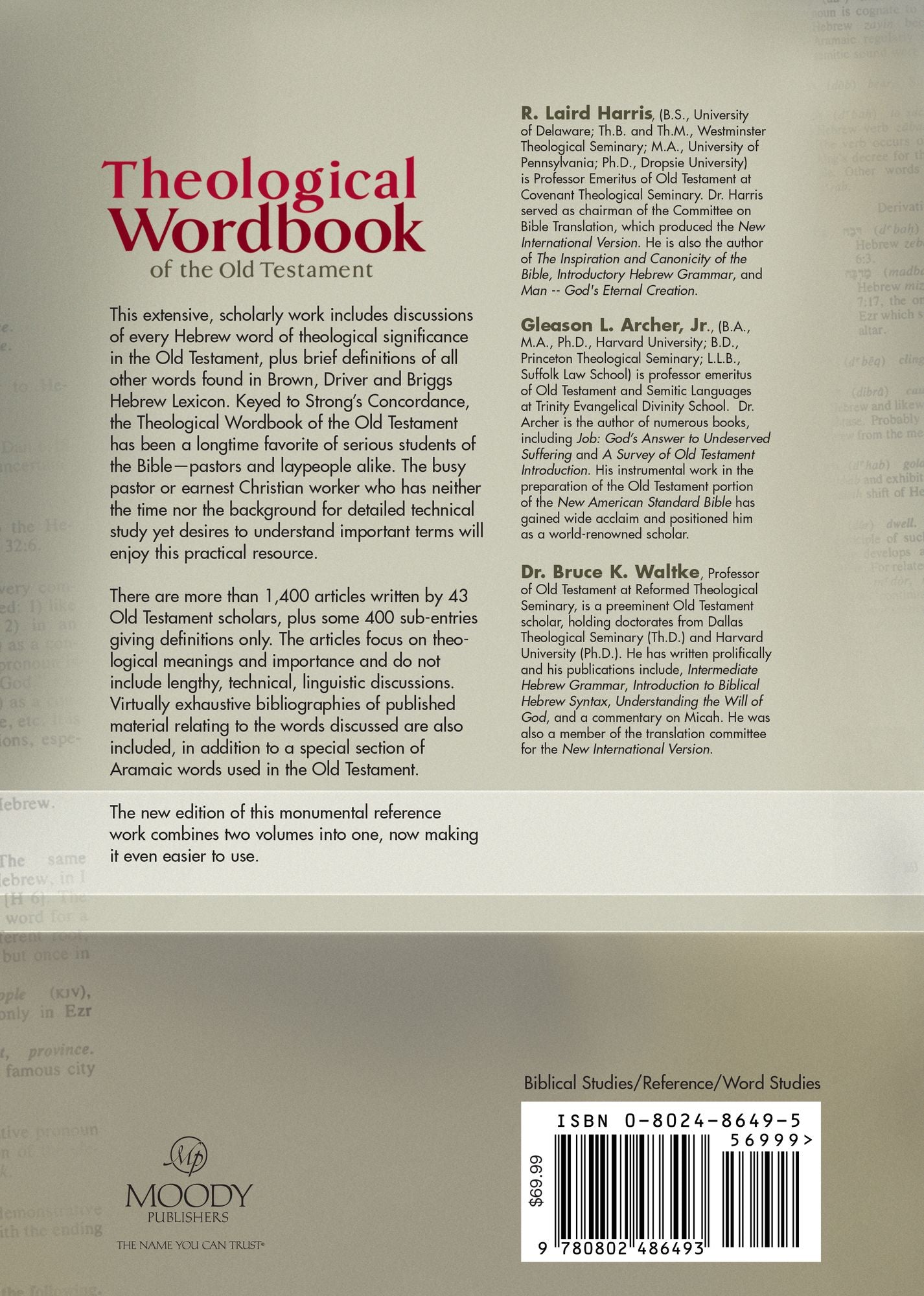 Theological Wordbook of the Old Testament