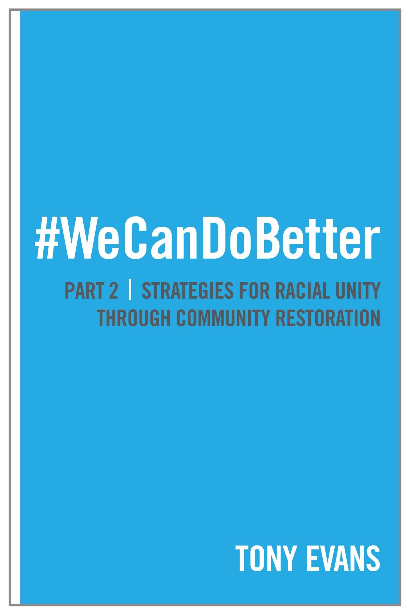 We Can Do Better: Strategies for Racial Unity through Community Restoration (Part 2)