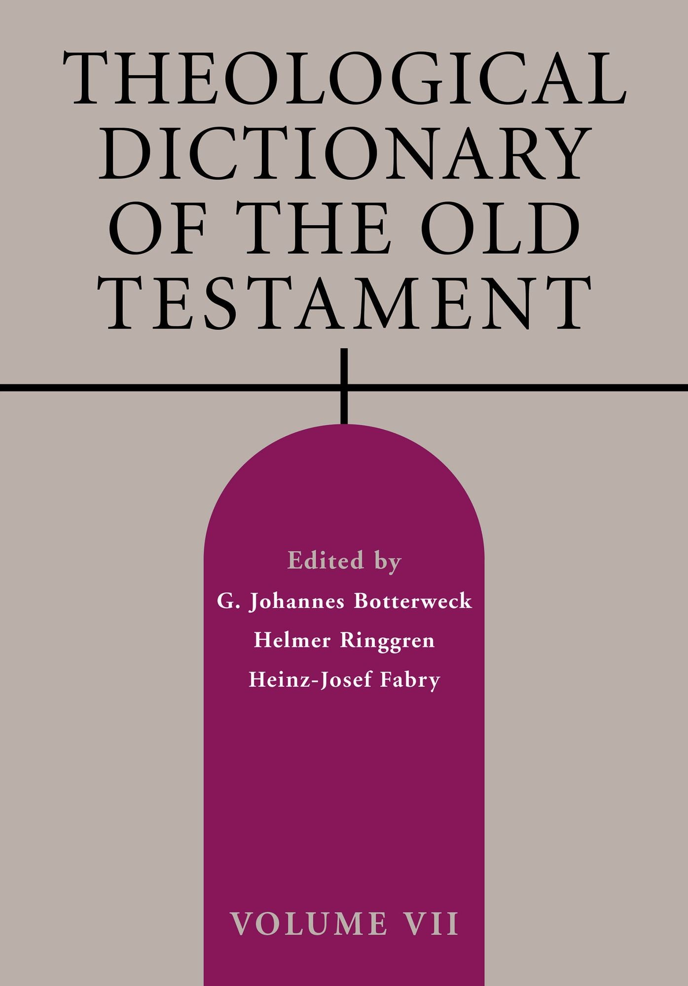 Theological Dictionary of the Old Testament